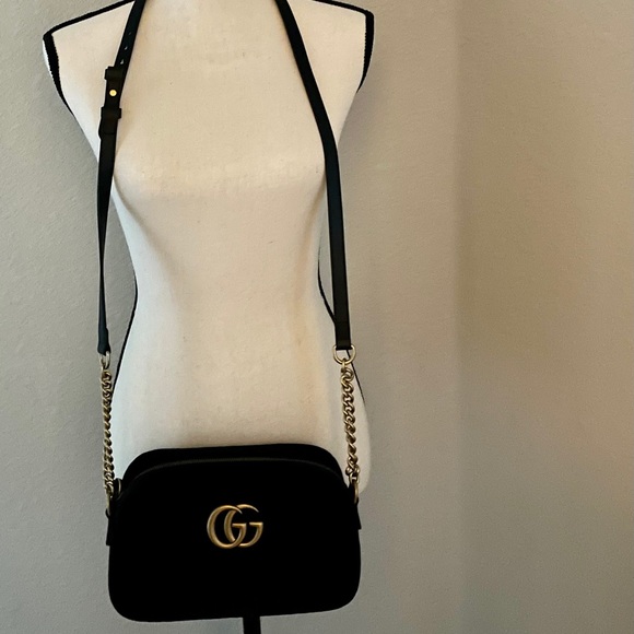 NEW Authentic Gucci Camera Bag GG Marmont Velvet - Picture 12 of 12